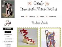 Tablet Screenshot of catnipreproductionvintageclothing.com